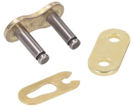 2EXTREME Kettenschloss Clipschloss verstärkt gold - 420 kompatibel mit Aprilia RS 50 D50B0, Tuono 50
