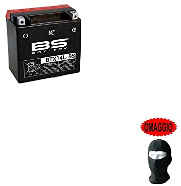 Compatible with Harley Davidson XG NBB Street 750 2015-2020 Battery Already to Use BS BTX14L-BS SLA Charged Sealed Batteries 12 Ah Ampere 12 Volt 150 x 87 x 145 mm