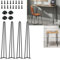 Haarnadel-Beine aus Metall und Industrie, 86 cm, DIY-Haarnadel, Tischbeine für Schrank, Bank, Stuhl, Couchtisch, Schreibtisch, moderne DIY-Möbelbeine, strapazierfähig, mit Schraube und Bodenschutz