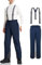 AOLI RAY Herren Skihose Snowboardhose Trägerhose Wasserdicht Gefüttert Winddicht Outdoorhose mit Abnehmbar Träger Dunkelblau M