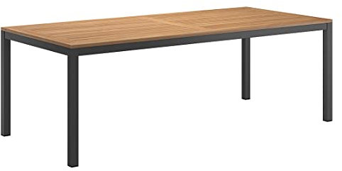 OUTLIV. Gartentisch 220x100 cm Alumininum/Teak Anthrazit/Natur