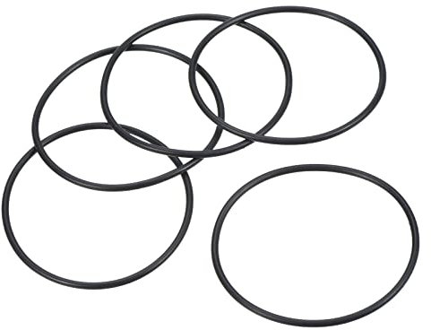 PATIKIL 25Stk Dichtungsringe O-Ringe Gummidichtung 60mm AD 56mm ID 2mm Dicke Nitrilgummi Unterlegscheibe Dichtungssatz Gummischeiben für Auto Klimaanlage Wasserhahn Rohr Schwarz