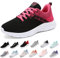 MIDQCGL Uomo Donna Scarpe Sportive Donna Scarpe da Ginnastica Corsa Sportive Fitness Running Sneakers Scarpe Basse Casual Walking Trainers 626 Black Pink 36EU