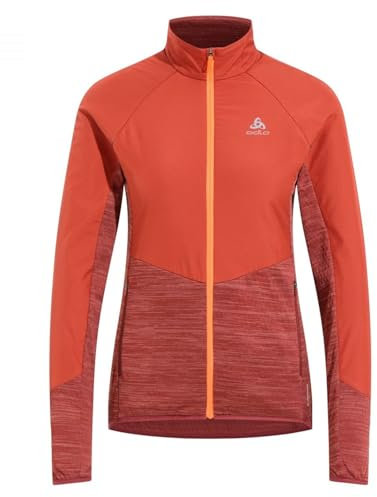 Odlo Damen Laufjacke RUN EASY WARM HYBRID, cinnabar - spiced apple, M