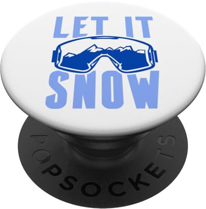 Let It Snow Skibrille PopSockets mit austauschbarem PopGrip