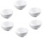 Zerodeko 6Pièces Bols Porcelaine Blanche pour Riz Vaisselle pour Restaurant et Maison pour Salades et