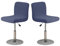 Barhocker Stuhlhussen Bezüge Bar Stuhlbezug Stuhlbezüge Barhocker Schonbezüge mit Rückenlehne Stretch 2/4/6 Stück, Hussen für Barhocker Waschbare, Barhockerhussen Höhe Schonbezug-Navy Blue||2PCS
