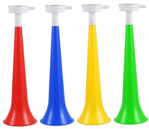 ifundom Kunststoff-Stadionhörner 10 Stück 27 Cm Vuvuzela-Horn Für Kinder Lufthorn Geräuschmacher Spielzeug Partyzubehör Zubehör Für Sportveranstaltungen Jubel Abschlussfeier Kindertag