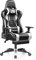 OneGame Gaming Stuhl mit Fußstütze,3D Armlehnen Computerstuhl breit PC Bürostuhl, ergonomischer Videospielstuhl PU-Leder 150KG-200KG, Weiß