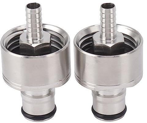 Tapa de Carbonatación de Acero Inoxidable de 2 Piezas, para Carbonatar Bebidas Caseras con Cierre de Bola para Limpiar Cerveza, Refrescos, Agua, Llenado de Botellas de PET