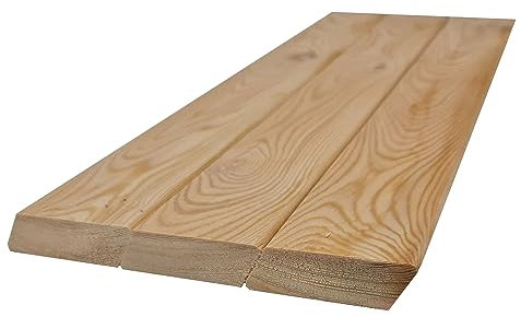 Rhombusleisten Fassadenverkleidung Europäische Lärche 21 x 68 mm 1,5 m 30° Massivholz Gartensichtschutz Außen- und Innenbereich (8, 150 cm)