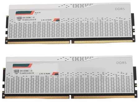 RAM DDR5, 32 Go 6800 MHz PC5 54400U CL34 45 45 108 Module de Mémoire pour XMP3.0 avec Chipset Expo pour PC de Bureau, Ultra Haute Vitesse, Correction D'erreur Ecc sur la Matrice