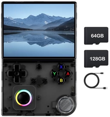 RG40XXV - Consola de juegos retro con sistema Linux, tarjeta TF 192 G, pantalla IPS 4.0 pulgadas, reproductor de video portátil