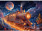 TWYYDP 1500 Pieces Jigsaw Puzzle for Adults Night Starry Sky Train Scenery Puzzle Family Games DIY Gift Wooden Puzzles