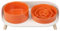 Elevated Slow Feeder Dog Bowls - Slow Down Dog Food Bowl with Dog Water Bowl Combo Pack - Raised Ceramic Dog Bowl Set with Anti-Slip Stand - Fun Maze Pet Feeding Dishes for Small and Medium Sized Dogs