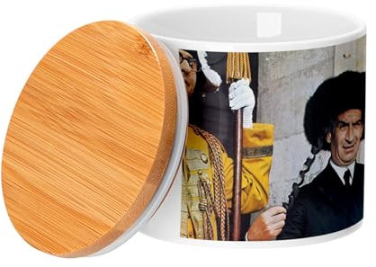 Keramiktopf mit Deckel Bambus - Rabbi Jacob Papillote Louis De Funes Comedie - 473 ml - Topf