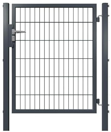 SKS Gartentor Edelstahl-Klinke Tor Gartentür Doppelstabmattenzaun Zauntor Zauntür (TX1000A)