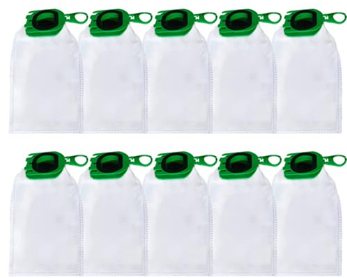 HUAREW 10 Sacs d'Aspirateur pour Vorwerk Kobold VB100 FP100 Aspirateur, Sac À Poussière de Rechange pour Vorwerk Kobold VB 100 FP 100 Aspirateur