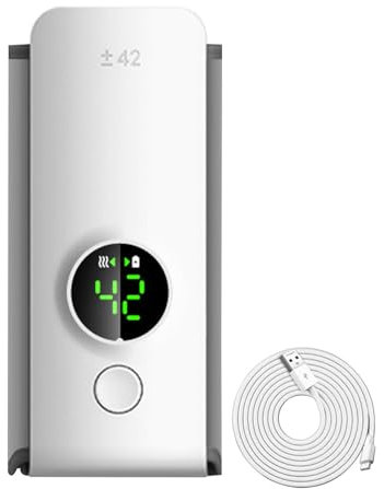 Bottle Warmer for Breastmilk, Milk Bottle Warmer Temperature Display, Rechargeable USB Wireless Portable Baby Milk Warmer, 6-Speed Temperature Adjustment, Portable Bottle Warmer for Travel