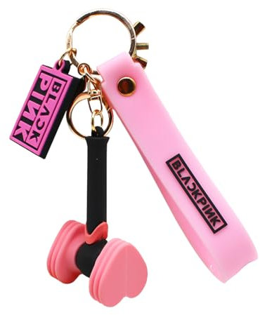 EIOURVY 1 Stück Blackpink Schlüsselanhänger, rosa, mit Figur, für Konzerte und Fanclubs