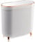 SULIFEEL Bathroom Trash Can with Lid 3.2 Gallon/12L Waterproof Garbage Can Plastic Kithen Bin, Slim for Small Spaces, Bathroom, Kitchen, Office-White