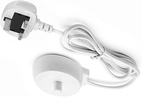 KKPOERT Electric toothbrush charger Compatible with Oral B Electric Toothbrush IO 4 3 5 6 Charger Replacement 3757 Charging Base Power Cord Cable