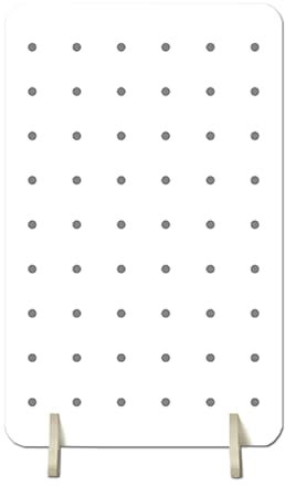 LYUCAYHQ Panneau Perforé Bois avec Plusieurs Couches et Petits Bâtons de Bois de Chauffage, Idéal pour les Salons D'artisanat, les Porte-clés, les Colliers(White,60 * 160cm/24 * 63in)