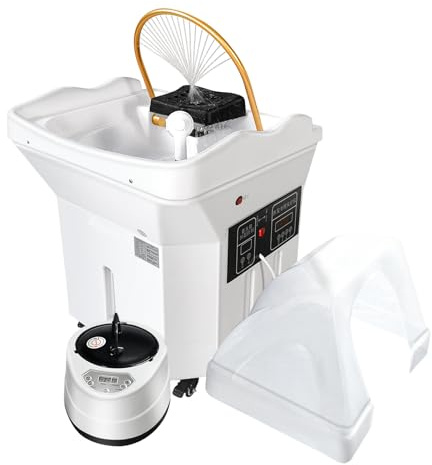 HSSMEUR Japonais Head Spa Equipment Évier Portable, Thermostatique Head Spa Equipment Circulation d'eau Shampoing Bassin