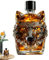 Bottiglia di whisky con di lupo, tazza di vino a di lupo, bottiglie di whisky, da collezione, a tema lupi, bottiglia di per cocktail e whisky, per matrimoni, bar, casa, viaggi