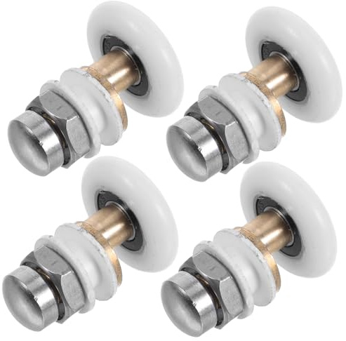 OSALADI 4 pezzi Rotelle per Porta Doccia Scorrevole in Vetro Accessori Bagno Resistenti e Sicuri Ricambi Puleggia Box Doccia Design Moderno ed per Porte da Bagno