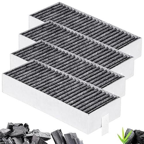 LOMGDOVC 4 Stück Aktivkohlefilter Dunstabzugshaube Filter Für Siemens HZ9VRCRO 17004796/Bosch HEZ9VRCRO 17004805/Neff Z821VR0 17004806/Gaggenau CA282111 Umluftersatzfilter Zubehör