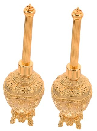 Hemobllo Lot De 2 Bouteilles d'eau Bénite pour Église Style Catholique Dorées