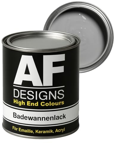 Alex Flittner Designs Badewannenlack in Weißaluminium RAL9006 hochglänzend - Emaille Lack & Badewannenbeschichtung