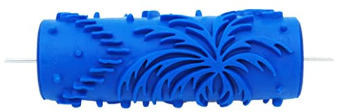 MotiveTech malrollen mit Prägemuster Prägerolle Farbroller Malerwerkzeug Aus Gummi für Strukturfarbe Und Emulsionsfarbe für Wände Und Holz, # 9