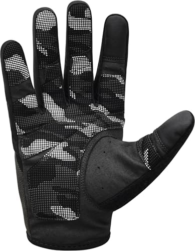 RDX T2 Gym Handschuhe Vollfinger, Fitness Handschuhe Herren & Damen | Mit Touchscreen-Funktion, Trainingshandschuhe Herren für Krafttraining, Fitnessstudio und Workout