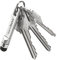 KeySmart NanoStylus, kompakter Telefon-Stift, ergonomisch und tragbar, silber