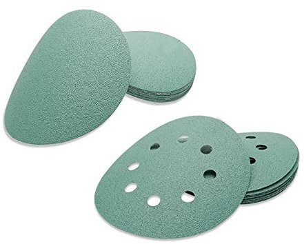 Sanding Discs - MASO 10PCS 125mm Green Water Grinding Abrasive Paper,8-Hole Sandpaper,10 X 125mm- 5,800 Grits,HOOK LOOP,Sanders & Grinders