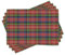 ABAKUHAUS Plaid Platzmatten, Caledonia Schottische traditionelle Muster Tartan Motiv abstrakte Quadrate verzierten Quilt, Tiscjdeco aus Farbfesten Stoff für das Esszimmer und Küch, Mehrfarbig