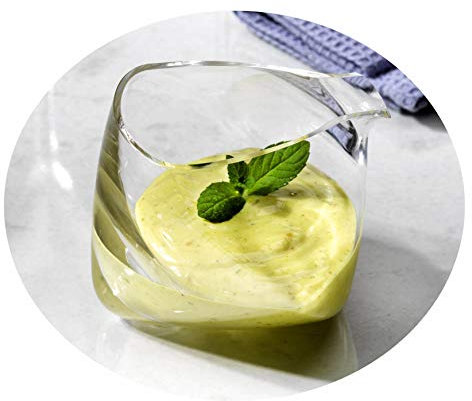 Topkapi Elite - Salsiera in cristallo senza piombo fatta a mano, serie Olea Cuisine, max 240 ml (24 cl), 1 pezzo