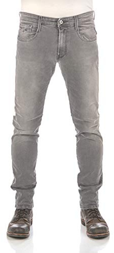 Replay Men's Anbass Slim Jeans, Grey (Dark Grey 096), 30W 34L UK