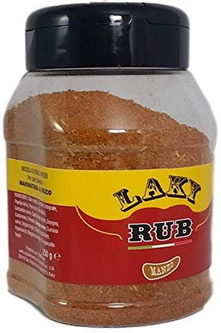 LAKY RUB MANZO miscela di erbe e spezie per marinatura a secco BBQ RUB ITALIANO
