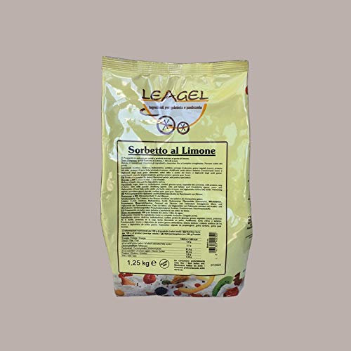 Sorbetto al Gusto Limone Preparato in Polvere Leagel - 1,250 Kg -