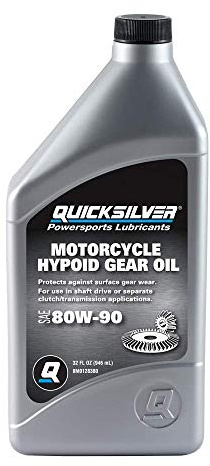 Quicksilver 80W-90 Motorcycle Hypoid Gear Oil, 1 Quart