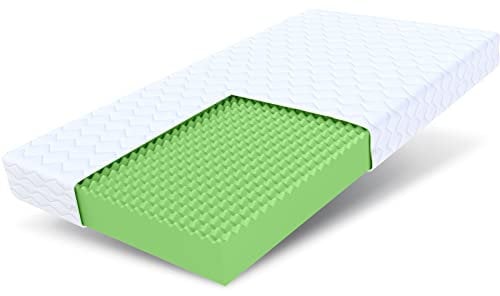 FDM Matratze 140x200 cm Härtegrad H3 Höhe 12 cm Kindermatratze Doppelseitige Schaumstoffmatratze Polyurethanschaum Hypoallergenem Waschbarem Premium-Bezug Oeko-Tex PICCHI