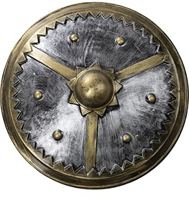 Funidelia | Wikinger Schutzschild 61 cm für Herren und Damen Nordisch, Walküre, Barbaren, Vikings - Farben: Bunt, Zubehör für Kostüm - Lustige Kostüme für Deine Partys