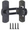 Stainless Steel 90 Degree Flip Door Sliding Latch - Safety Barn Door Lock, Right Angle Curved, Corrosion Resistant