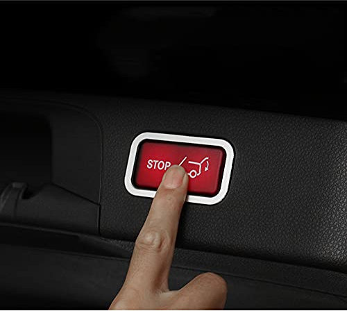 SHIFENG Auto-Kofferraumknopf-Dekoration, Rahmen, 3D-Aufkleber für Mercedes C-Klasse W205 E W213 S W222 W223 GLE W166 W167 GLB X247 GLA H247 X156 GLC X253 GLK X204 ML GL (Legierungsstil)