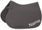 Eskadron anthrazit Cotton Pony VS-Schabracke mit individuellem Namen Bestickt, Schriftart:Heidelberg, Garnfarbe Maderia:Black 1800