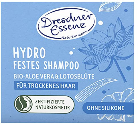 Dresdner Essenz Festes Shampoo Aloe Vera & Lotosblüte 65 g Pflegeshampoo vegan