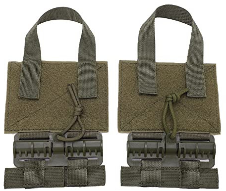 Tenpac Quick Release Kummerbund MOLLE Removal Buckle, Quick Release Schnallen Set Langlebig für JPC 6094 Weste(Grün)